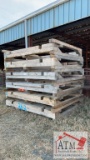 (6) 2 Piece 7.5’ x 6’ Fork Lift Pallets