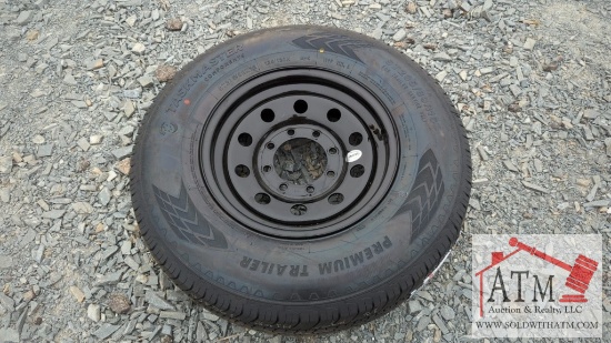 (1) NEW 235/80R-16 14 Ply 8 Lug Tire/Wheel Assy