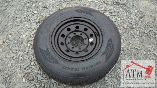 (1) NEW 235/80R-16 14 Ply 8 Lug Tire/Wheel Assy