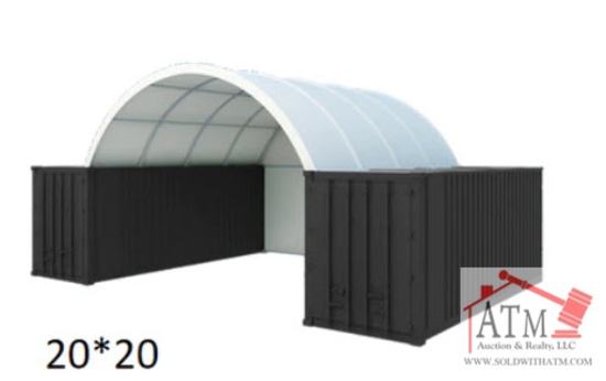 NEW Dome Container Shelter 20' x 20'