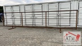 Continuous 24' Livestock Fence Panel Free-standing
