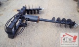 NEW JCT Auger & Bits - Skidsteer Attachment