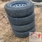 (4) 4-Lug 205/75R15 Trailer Tires
