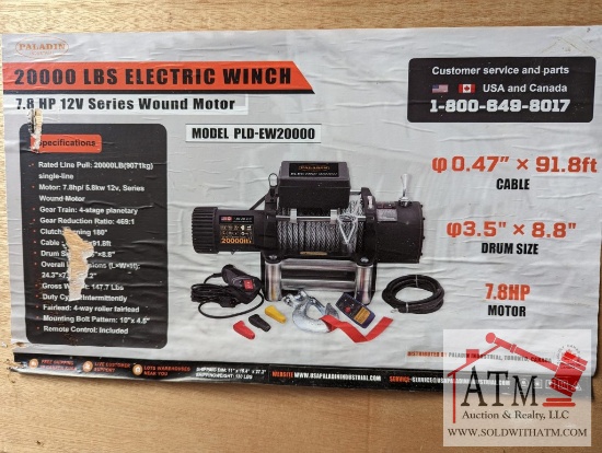 NEW 20000 LBS Electric Winch