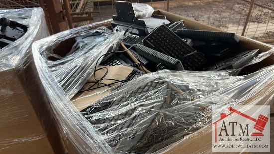 Pallet of Computer Stands & Keyboards for Vehicles