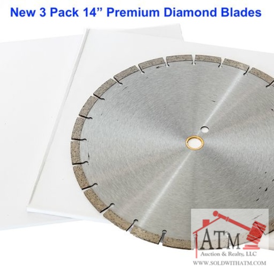 NEW 3pc. 14" Premium Diamond Blades
