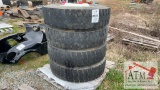 (4) 12R22.5 10-Lug Tires