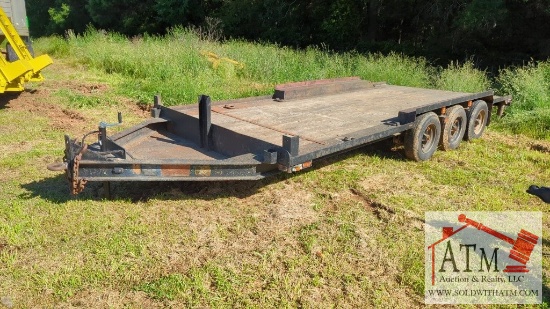 Tri-Axle 8' x 18' Equipment Trailer (No Title)