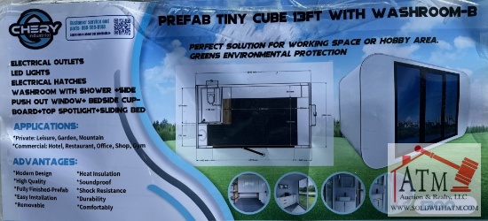 NEW Prefab 13' Cube House w/ Bathroom