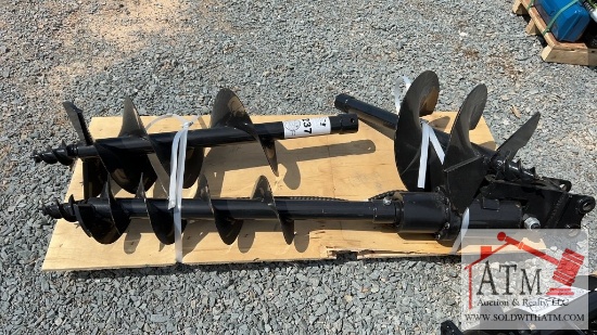 NEW 3 Piece Excavator Auger Set
