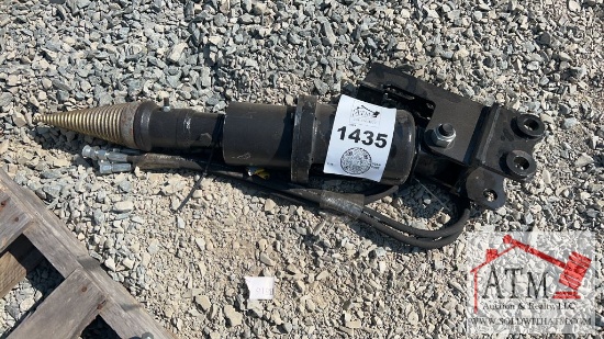 NEW Hydraulic Wood Drill Excavator Attachment