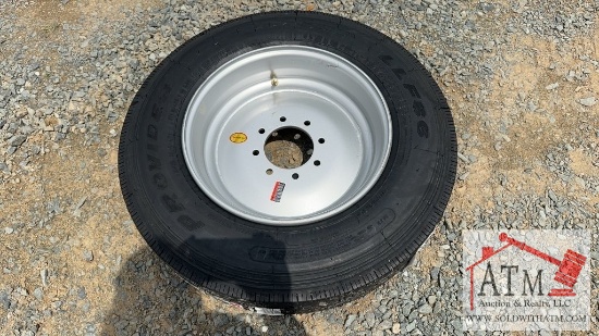 (1) NEW 215/7R-17.5 18 Ply 8-Lug Tire/Wheel Assy