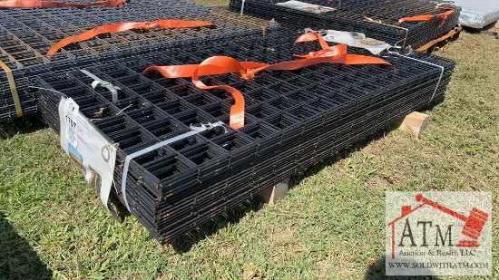 NEW Black Metal Rail Panels - 40 Panels
