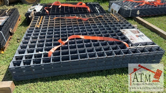 NEW Grey Metal 60" x 72" Rail Panels - 40 Panels