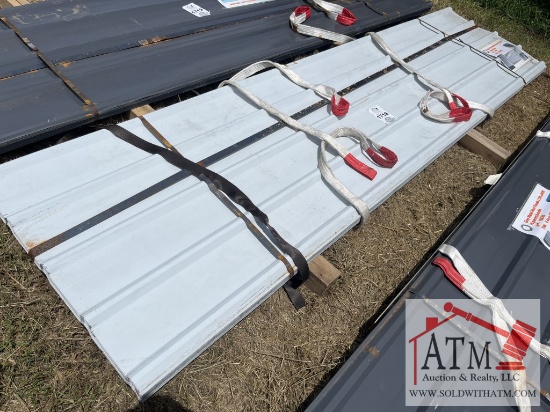 NEW White Metal Roof Panels - 70 Panels