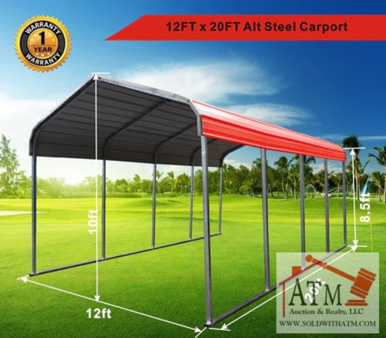 NEW 12' x 20' Steel Carport