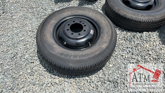 NEW 8-Lug 235/80R16 Dually Trailer Wheel Assy