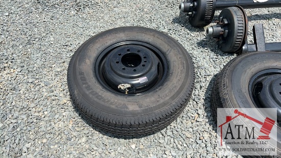 NEW 8-Lug 235/80R16 Dually Trailer Wheel Assy