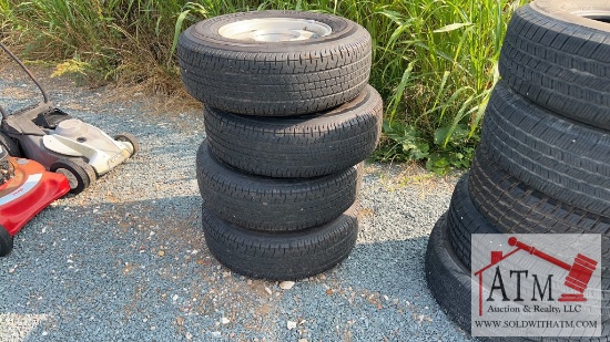 (4) 225/75R15 Wheel Assy