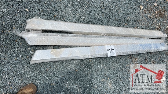 (3) Diamond Plated Golf Cart Side Steps