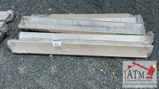 (4) Diamond Plated Golf Cart Side Steps