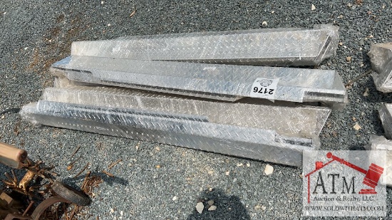 (5) Diamond Plated Golf Cart Side Steps
