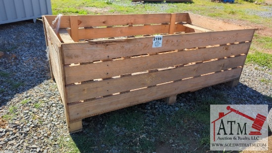 48"x90" Wooden Raised Garden Bed - Rough Cut Pine
