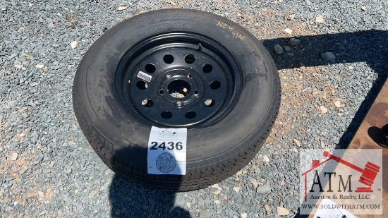 NEW 205/75R15 Trailer Wheel Assy