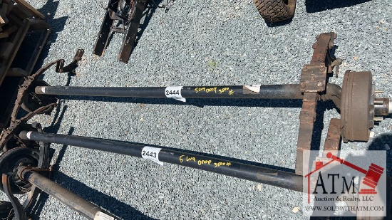 5-Lug 3500lb Drop Trailer Axle