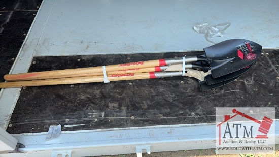 (3) Round Shovels