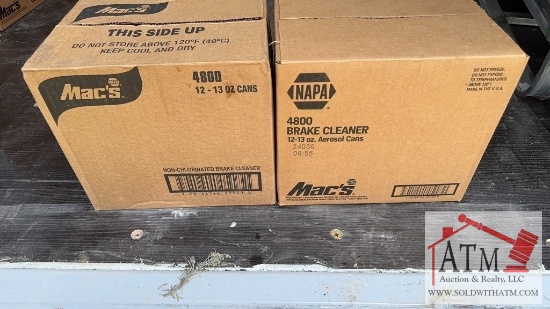 (2) Cases of Napa Brake  Cleaner 24 Cans total