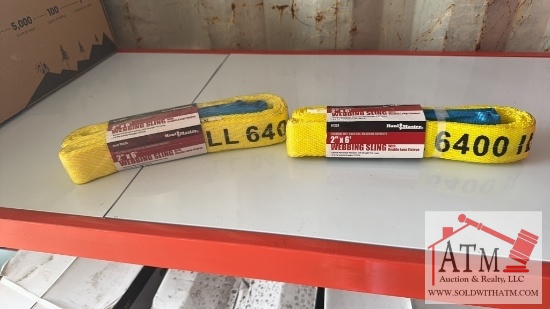 (2) 2"x6' Web Sling 6400lbs