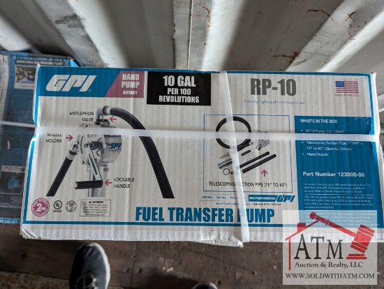 NEW GPI RP-10 Hand Pump