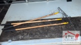 (3) Garden Rakes