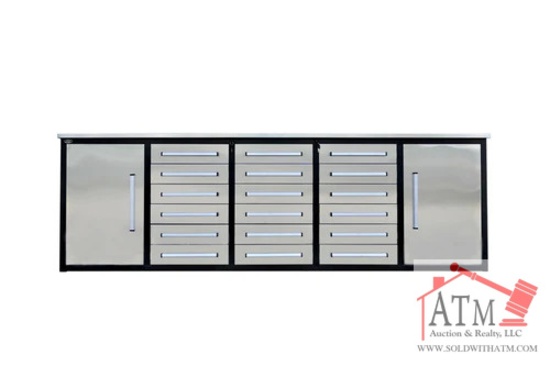 NEW 10' Work Bench w/ 18 Drawers and 2 Cabinets