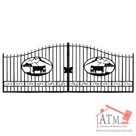 NEW 14' Estate Gate w/ Cattle