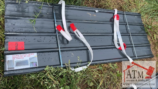 (30) NEW Grey Metal Roof Panels