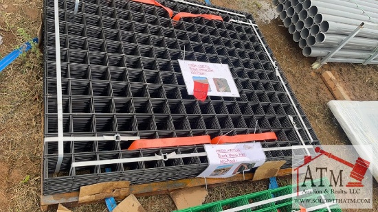 (40) NEW Black Metal Rail Panels