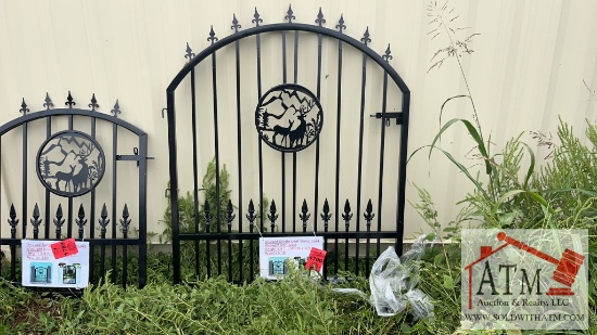 (1) NEW Single-Leaf Galvanized Iron Gate