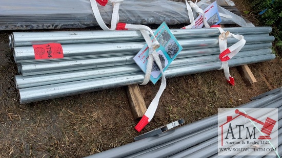 (10) NEW 3.5" Galvanized Steel Conduit