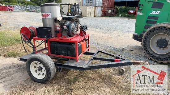 Hotsy 1260SS Hot Water Power Washer Trailer