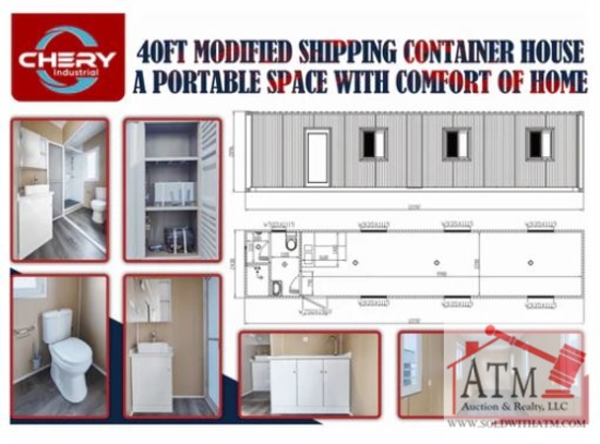 40' Container Office - House w/ Bathroom & Kitchen