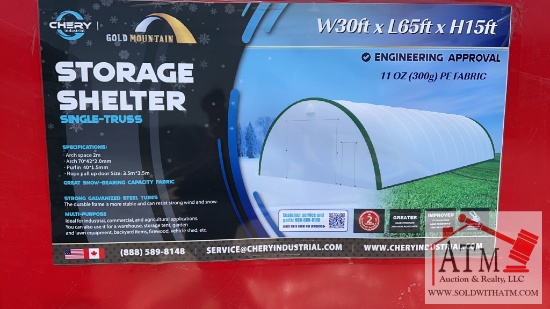 NEW 30' x 65' x 15' Dome Storage Shelter