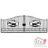 NEW 14' Estate Gate w/ Cattle