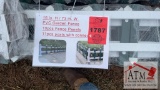 (10) NEW PVC Garden Fence Panels