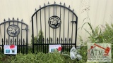 (1) NEW Single-Leaf Galvanized Iron Gate
