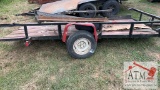 5’ x 12’ Trailer Wrecked-Damaged (No Title)
