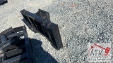 Post Driver Backing Plate - Skidsteer Attachment