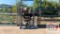 Metal Shelving With Hydraulic Hose