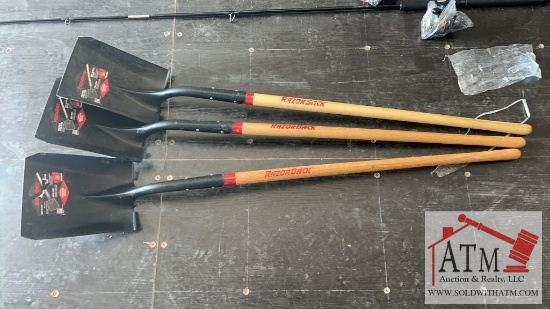 (3) NEW Square Shovels
